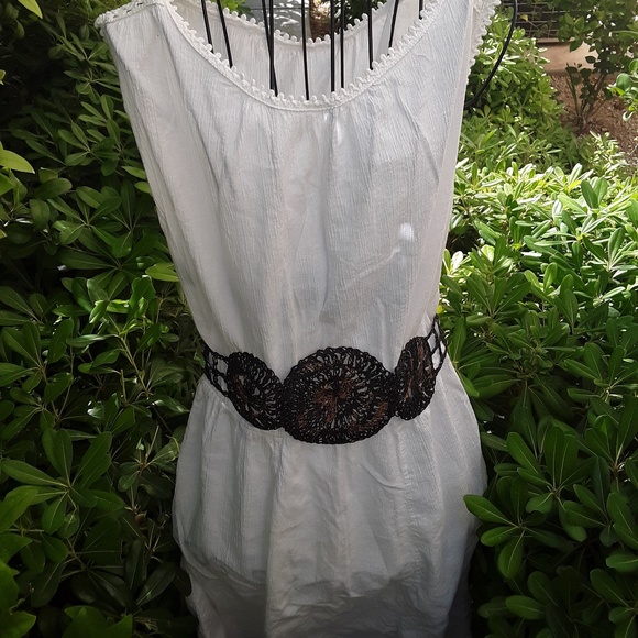 Grecian Vintage Black n Copper Woven Wire Adjustable Wide Belt main image 7